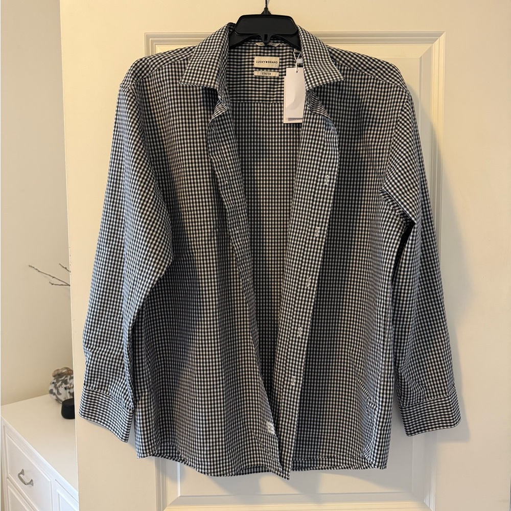 Lucky Brand Monochrome Gingham Shirt